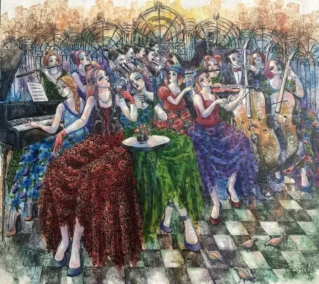 DERYA YILDIZ tarafından 2026 yılında 80x90 cm ölçülerinde Tuval üzeri yağlı boya tekniği ile yapılmıştır.