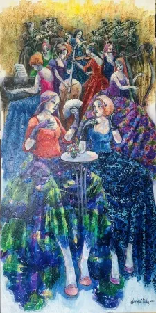 DERYA YILDIZ tarafından 2026 yılında 130x65 cm ölçülerinde Tuval üzeri yağlı boya tekniği ile yapılmıştır.