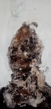 EMİNE BIYIKLI tarafından 2026 yılında 150x70 cm ölçülerinde Tuval üzeri karışık teknik tekniği ile yapılmıştır.