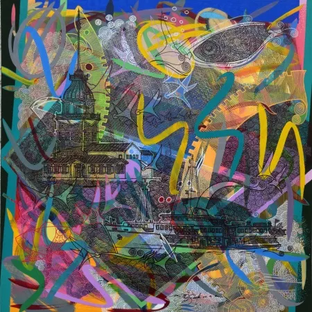 ENGİN KORKMAZ tarafından 2026 yılında 50x50 cm ölçülerinde Tuval üzeri akrilik boya tekniği ile yapılmıştır.