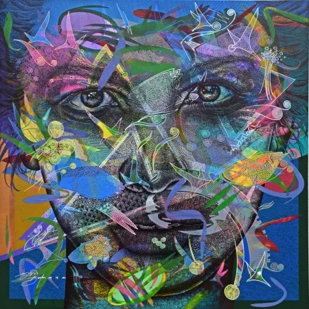 ENGİN KORKMAZ tarafından 2026 yılında 70x70 cm ölçülerinde Tuval üzeri akrilik boya tekniği ile yapılmıştır.