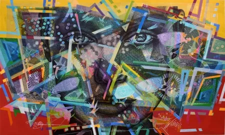 ENGİN KORKMAZ tarafından 2026 yılında 90x150 cm ölçülerinde Tuval üzeri akrilik boya tekniği ile yapılmıştır.