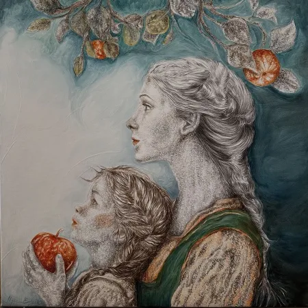 ILGIN ERDEM tarafından 2026 yılında 50x50 cm ölçülerinde Tuval üzeri yağlı boya tekniği ile yapılmıştır.