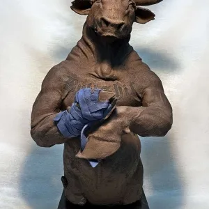 BUĞRA ÖZER tarafından 67x36x30 cm ölçülerinde Stoneware Kil, Serbest Elle Şekillendirme, 1150°C tekniği ile yapılmıştır.