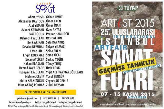 ARTIST 2015 sergisi — Galeri Soyut