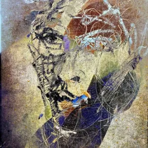 NECMETTİN ÖZLÜ tarafından 2016 yılında 120x90 cm ölçülerinde Hahnemühle Monet Tuval üzeri karışık teknik tekniği ile yapılmıştır.