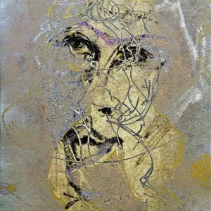 NECMETTİN ÖZLÜ tarafından 2016 yılında 120x90 cm ölçülerinde Hahnemühle Monet Tuval üzeri karışık teknik tekniği ile yapılmıştır.