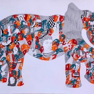 NECMİ GÜRSELER  tarafından 2018 yılında 70x100 cm ölçülerinde Kağıt üzeri yağlı boya tekniği ile yapılmıştır.