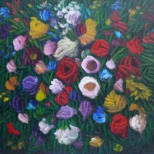 AHMET YEŞİL tarafından 2019 yılında 60x60 cm ölçülerinde Tuval üzeri yağlı boya tekniği ile yapılmıştır.