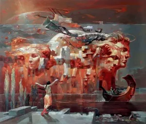 ADEM BAŞPINAR tarafından 2025 yılında 100x120 cm ölçülerinde Tuval üzeri akrilik boya tekniği ile yapılmıştır.