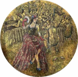 DERYA YILDIZ tarafından 2025 yılında 100x100 cm ölçülerinde Tuval üzeri yağlı boya tekniği ile yapılmıştır.