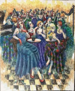 DERYA YILDIZ tarafından 2025 yılında 120x100 cm ölçülerinde Tuval üzeri yağlı boya tekniği ile yapılmıştır.