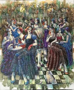 DERYA YILDIZ tarafından 2025 yılında 120x100 cm ölçülerinde Tuval üzeri yağlı boya tekniği ile yapılmıştır.