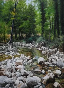 HASAN SAYGIN tarafından 2025 yılında 98x71 cm ölçülerinde Tuval üzeri yağlı boya tekniği ile yapılmıştır.