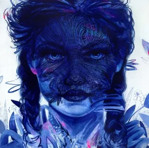 MEVLÜT AKAR tarafından 2025 yılında 50x50 cm ölçülerinde Tuval üzeri akrilik boya tekniği ile yapılmıştır.