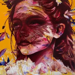 MEVLÜT AKAR tarafından 2025 yılında 50x50 cm ölçülerinde Tuval üzeri akrilik boya tekniği ile yapılmıştır.