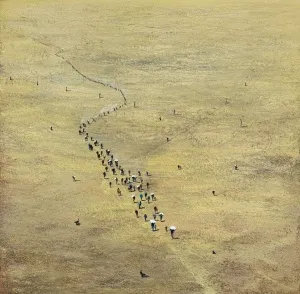 SALİH ÇAKAR tarafından 2025 yılında 100x100 cm ölçülerinde Tuval üzeri yağlı boya tekniği ile yapılmıştır.