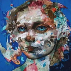 SEMA ÖCAL tarafından 2025 yılında 60x60 cm ölçülerinde Tuval üzeri yağlı boya tekniği ile yapılmıştır.