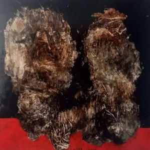 EMİNE BIYIKLI tarafından 2025 yılında 130x130 cm ölçülerinde Tuval üzeri karışık teknik tekniği ile yapılmıştır.