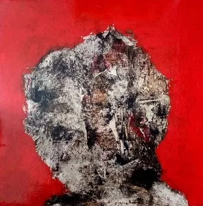 EMİNE BIYIKLI tarafından 2025 yılında 100x100 cm ölçülerinde Tuval üzeri karışık teknik tekniği ile yapılmıştır.