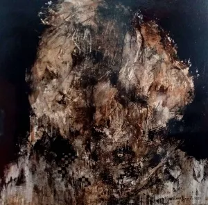 EMİNE BIYIKLI tarafından 2025 yılında 100x100 cm ölçülerinde Tuval üzeri karışık teknik tekniği ile yapılmıştır.