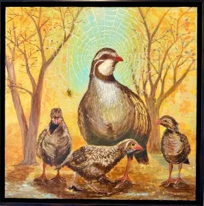 MEHMET YILDIRIM DABAKOĞLU tarafından 2025 yılında 60x60 cm ölçülerinde Tuval üzeri akrilik boya tekniği ile yapılmıştır.