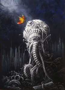 TAYYAR ÖZKAN tarafından 2025 yılında 72x53 cm ölçülerinde Tuval üzeri akrilik boya tekniği ile yapılmıştır.