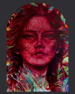 MEVLÜT AKAR tarafından 2025 yılında 200x140 cm ölçülerinde Tuval üzeri akrilik boya tekniği ile yapılmıştır.