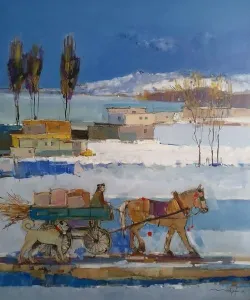 MUSTAFA KÖSEOĞLU tarafından 2025 yılında 120x100 cm ölçülerinde Tuval üzeri akrilik boya tekniği ile yapılmıştır.