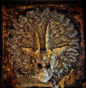 ORÇUN İLTER tarafından 2025 yılında 60x60 cm ölçülerinde Stoneware - Serbest ell şekillendirme - 1200 °C tekniği ile yapılmıştır.