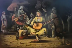 ERDİ KORKMAZ tarafından 2025 yılında 100x150 cm ölçülerinde Tuval üzeri yağlı boya tekniği ile yapılmıştır.