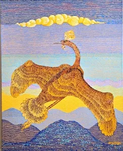 ATAÇ ELALMIŞ tarafından 2025 yılında 100x80 cm ölçülerinde Tuval üzeri yağlı boya tekniği ile yapılmıştır.