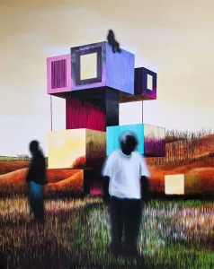 ARDA SELİM tarafından 2025 yılında 150x120 cm ölçülerinde Tuval üzeri yağlı boya tekniği ile yapılmıştır.