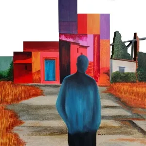 ARDA SELİM tarafından 2025 yılında 60x60 cm ölçülerinde MDF üzerine akrilik boya tekniği ile yapılmıştır.