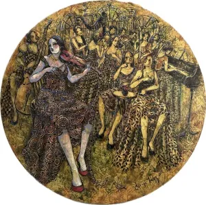 DERYA YILDIZ tarafından 2025 yılında 80x80 cm ölçülerinde Tuval üzeri yağlı boya tekniği ile yapılmıştır.