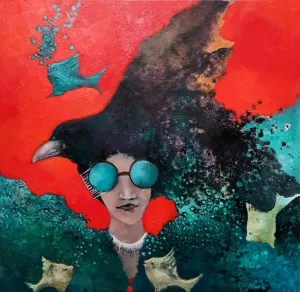 EROL PELİOĞLU tarafından 2025 yılında 60x60 cm ölçülerinde Tuval üzeri yağlı boya tekniği ile yapılmıştır.