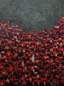 BİNNUR YÜCEBAŞ RUOCCO tarafından 2024 yılında 80x65 cm ölçülerinde Tuval üzeri yağlı boya tekniği ile yapılmıştır.