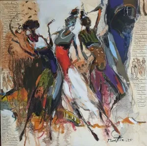 NURETTİN AKKAYA tarafından 2025 yılında 60x60 cm ölçülerinde Tuval üzeri yağlı boya tekniği ile yapılmıştır.