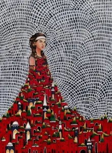 BİNNUR YÜCEBAŞ RUOCCO tarafından 2024 yılında 80x65 cm ölçülerinde Tuval üzeri yağlı boya tekniği ile yapılmıştır.