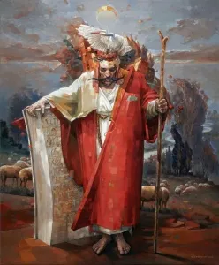 ADEM BAŞPINAR tarafından 2025 yılında 140x115 cm ölçülerinde Tuval üzeri akrilik boya tekniği ile yapılmıştır.