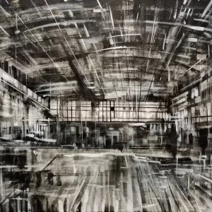 AYHAN ÇETİN tarafından 2022 yılında 70x150 cm ölçülerinde Tuval üzeri akrilik boya tekniği ile yapılmıştır.