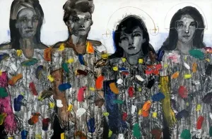 AYHAN TAŞKIRAN tarafından 2018 yılında 100x150 cm ölçülerinde Kağıt üzeri karışık teknik tekniği ile yapılmıştır.