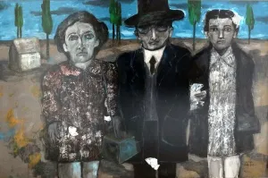 AYHAN TAŞKIRAN tarafından 2018 yılında 100x150 cm ölçülerinde Kağıt üzeri karışık teknik tekniği ile yapılmıştır.