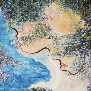 BENGİSU SUĞÜR tarafından 2016 yılında 110x80 cm ölçülerinde Tuval üzeri akrilik boya tekniği ile yapılmıştır.