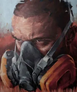 ONUR KARAALİOĞLU tarafından 2012 yılında 150x126 cm ölçülerinde Tuval üzeri yağlı boya tekniği ile yapılmıştır.