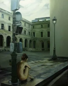 EVREN OĞUZBALABAN tarafından 2012 yılında 146x114 cm ölçülerinde Tuval üzeri yağlı boya tekniği ile yapılmıştır.