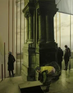 EVREN OĞUZBALABAN tarafından 2012 yılında 146x114 cm ölçülerinde Tuval üzeri yağlı boya tekniği ile yapılmıştır.