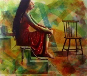 BANU KAYNAK tarafından 2012 yılında 140x160 cm ölçülerinde Tuval üzeri akrilik boya tekniği ile yapılmıştır.