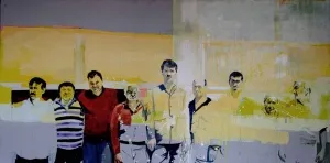 LEVENT OYLUÇTARHAN tarafından 2012 yılında 100x200 cm ölçülerinde Tuval üzeri yağlı boya tekniği ile yapılmıştır.