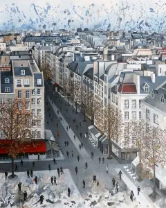 ÖZGE ÖNER tarafından 2012 yılında 200x160 cm ölçülerinde Tuval üzeri akrilik boya tekniği ile yapılmıştır.